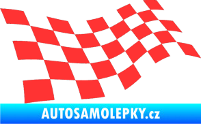 Samolepka Šachovnice 013 světle červená
