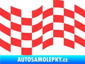 Samolepka Šachovnice 022 světle červená