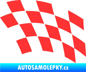 Samolepka Šachovnice 038 světle červená