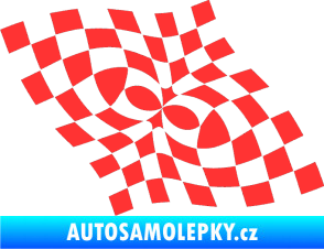 Samolepka Šachovnice 044 světle červená