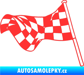 Samolepka Šachovnice 052 světle červená
