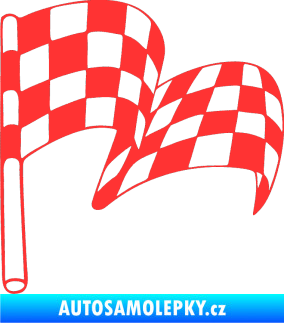 Samolepka Šachovnice 054 světle červená