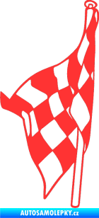Samolepka Šachovnice 058 světle červená