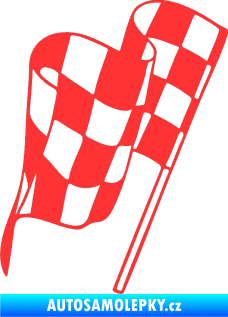 Samolepka Šachovnice 060 světle červená