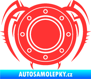 Samolepka Samolepka na víčko od nádrže 001 světle červená