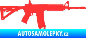 Samolepka Samopal 004 pravá světle červená