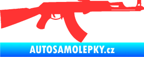 Samolepka Samopal 005 pravá světle červená