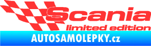 Samolepka Scania limited edition levá světle červená
