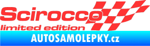 Samolepka Scirocco limited edition pravá světle červená