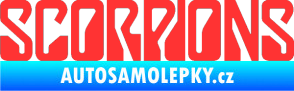 Samolepka Scorpions světle červená