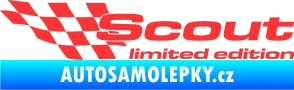 Samolepka Scout limited edition levá světle červená