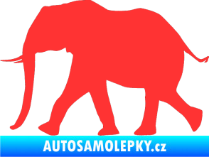 Samolepka Slon 015 levá světle červená