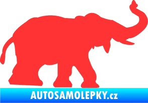 Samolepka Slon 021 pravá světle červená