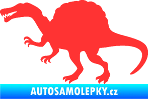 Samolepka Spinosaurus 001 levá světle červená