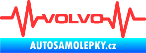 Samolepka Srdeční tep 020 volvo světle červená
