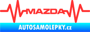 Samolepka Srdeční tep 059 Mazda světle červená