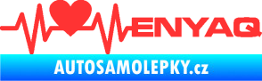 Samolepka Srdeční tep 062 pravá Enyaq světle červená