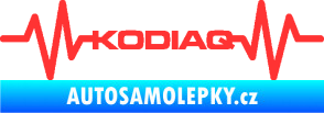 Samolepka Srdeční tep 071 Kodiaq světle červená
