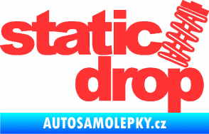 Samolepka Static drop 001 JDM styl světle červená