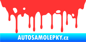 Samolepka Stékající skvrna 005 pravá světle červená