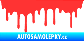 Samolepka Stékající skvrna 008 pravá světle červená