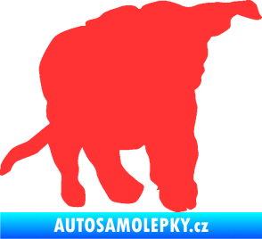 Samolepka Štěňátko 003 pravá světle červená