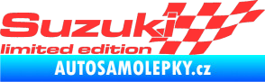 Samolepka Suzuki limited edition pravá světle červená