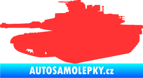 Samolepka Tank 002 levá M1 Abrams světle červená