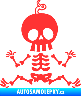 Samolepka The Bone Family Mimi chlapeček světle červená