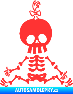 Samolepka The Bone Family Mimi holčička světle červená