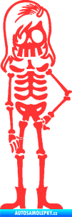 Samolepka The Bone Family Slečna světle červená