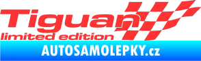 Samolepka Tiguan limited edition pravá světle červená