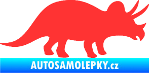 Samolepka Triceratops 001 pravá světle červená
