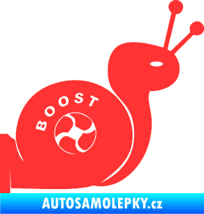 Samolepka Turbo šnek 003 pravá světle červená