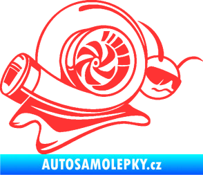 Samolepka Turbo šnek 004 pravá světle červená