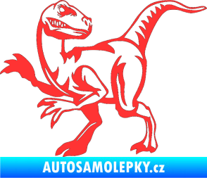 Samolepka Tyrannosaurus Rex 003 levá světle červená