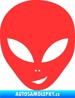 Samolepka UFO 003 pravá světle červená
