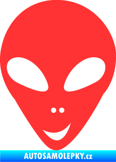 Samolepka UFO 004 levá světle červená