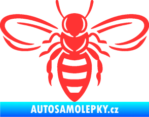 Samolepka Včela 002 světle červená