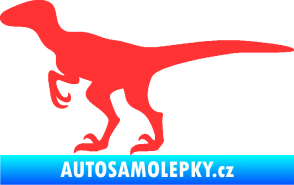 Samolepka Velociraptor 001 levá světle červená