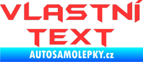 Samolepka Vlastní text - Batman světle červená