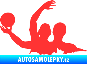 Samolepka Vodní pólo 001 levá světle červená