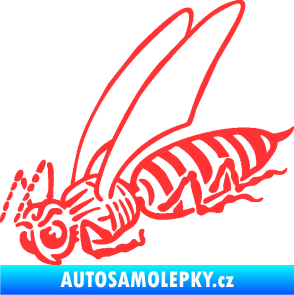 Samolepka Vosa 004 levá světle červená