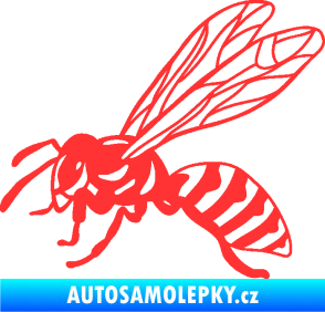 Samolepka Vosa 006 levá světle červená