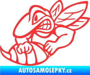 Samolepka Vosa levá světle červená