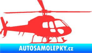 Samolepka Vrtulník 007 pravá helikoptéra světle červená