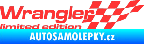 Samolepka Wrangler limited edition pravá světle červená