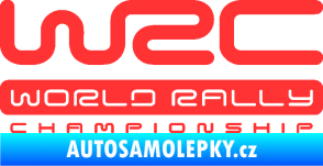 Samolepka WRC -  World Rally Championship světle červená