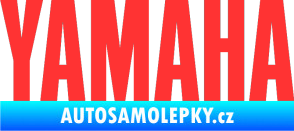 Samolepka Yamaha napis světle červená