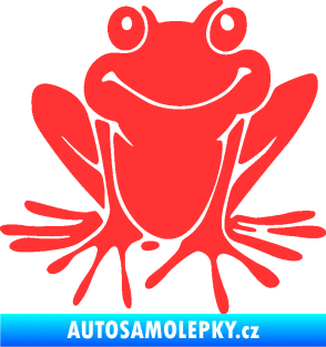 Samolepka Žába 008 pravá světle červená